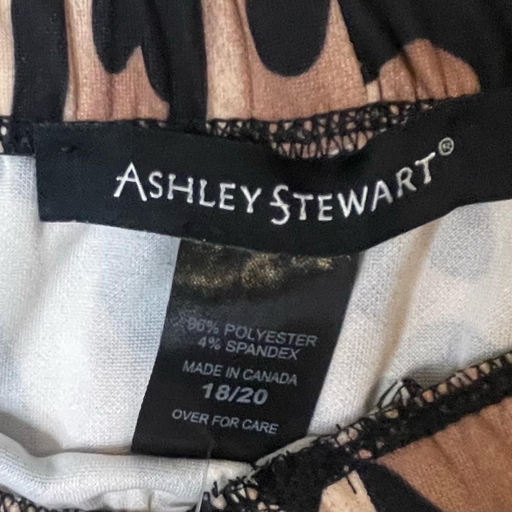 Ashley Stewart Leopard Print Leggings - Black and Tan - Picture 6 of 7